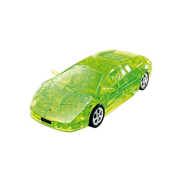 Herpa- Lamborghini Puzzle Fun 3D 80657065-Lamborghini Murciélago, Vert Transparent, 80657065