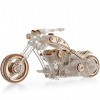 VETER Chopper-V1 Moto 3D Kit de construction en bois pour adultes et adolescents, sans colle, avec instructions et entraîneme