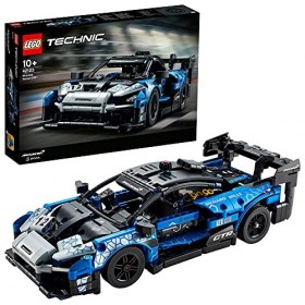 LEGO 42123 Technic McLaren Senna GTR Modèle de collection de voiture de sport de course, jeu de construction de véhicule
