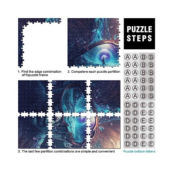 Puzzles pour Adultes 1000 Puzzle en Bois abyssal décor à la Maison 50x75 cm Puzzles pour Adultes Puzzle