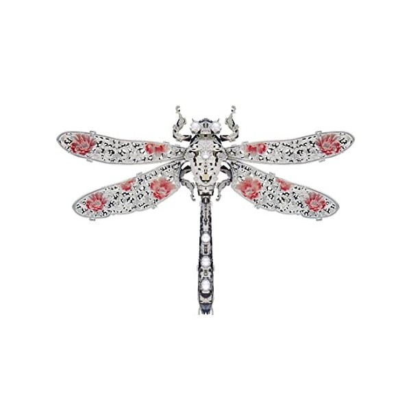 JoyMate Puzzle 3D en métal pour adultes Licorne de jade bleue 3D Puzzle mental Kit de modélisme Thème dinsectes Animal Mode 