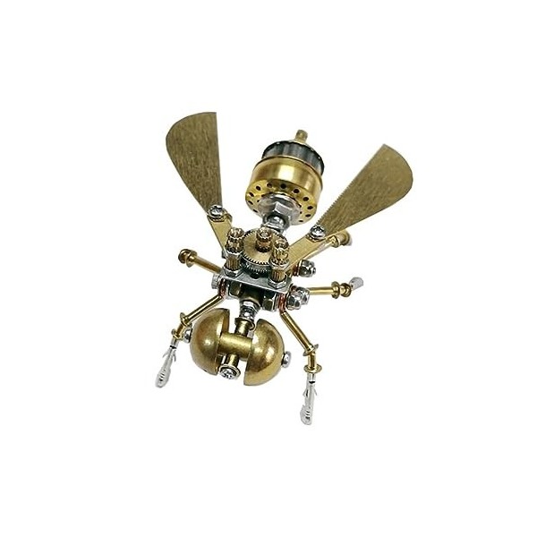 Fabroz Puzzle 3D en métal Steampunk Insecte - Modèle de construction - Petite abeille 3D - Puzzle en métal - Montage DIY - Jo