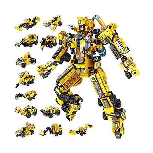 VATOS Robot Stem Jouet 25 en 1 Kit de Construction Briques Bâtiment Bricolage Pédagogique Construction Blocs Jeu de Jouets Éd