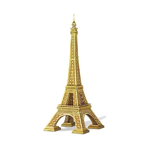 Piececool Puzzle 3D en Metal pour Adulte -Tour Eiffel 22cm Maquette Metal Model Kit Maquette Métal Construction Metallique Ki