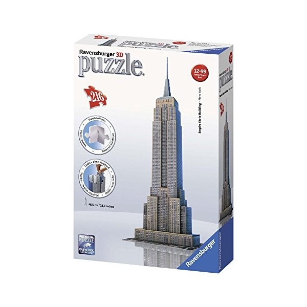 Puzzle 216 pièces - Puzzle 3D - Empire State Building, New York