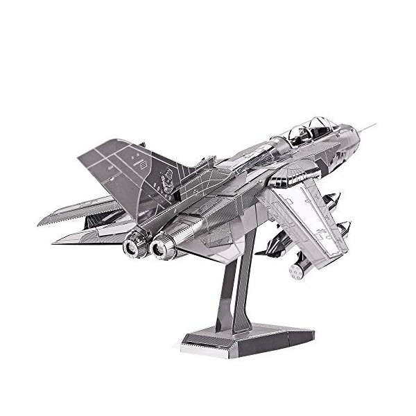 Piececool Puzzle 3D en Metal pour Adulte -Tornado Fighter Jets DIY Kit Maquette Puzzles 3D Puzzle Metal Militaire Jet Fighter