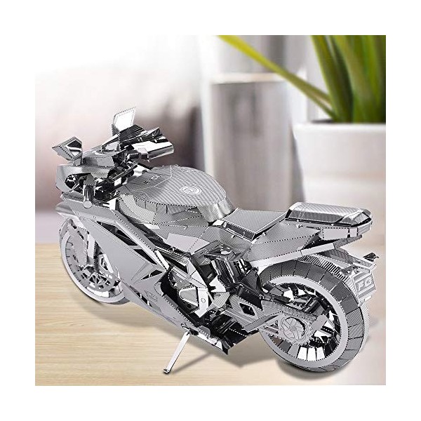 Piececool Puzzle 3D en Metal pour Adulte-Moto DIY Kit Adulte Maquette Adulte Construction Metallique Kit Puzzle 3D Metal DIY 