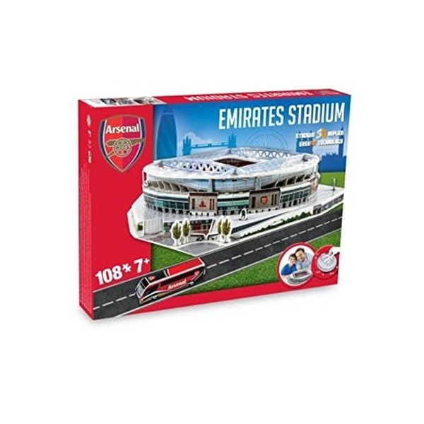 New Arsenal Football Emirates Stadium Replica Fun Home Ground 3D Puzzle Game by Arsenal F.C.