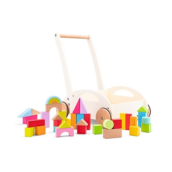 New Classic Toys Jeu Éducatif pour Enfants Baril de Cubes - Fantaisies - 100 pièces