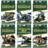 Edu-Sci Lot de 6 puzzles dinosaures 3D - T Rex, Diplodocus, Plésiosaure, Stegosaure, Ptérosaure, Tricératops