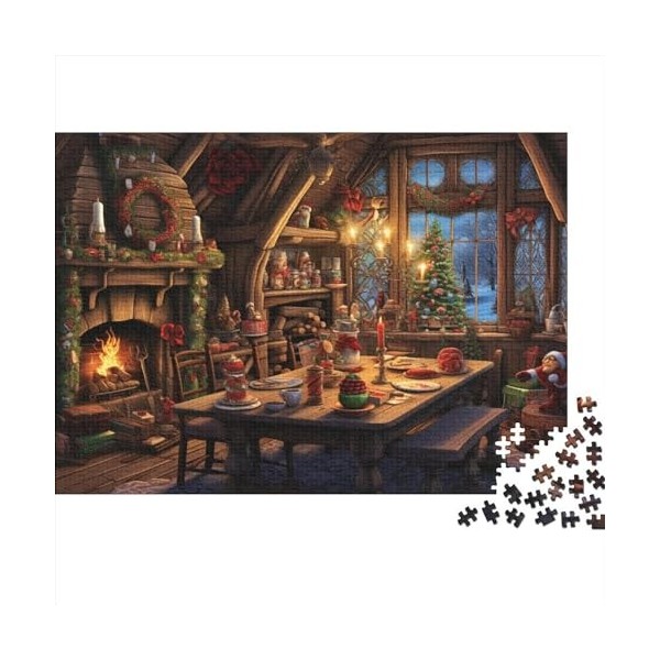 Christmas Puzzle 1000 Pièces Adulte Counting Cabins Puzzle Salon Mur Art Creative Graffiti Hdpictures Décor À La Maison 1000p