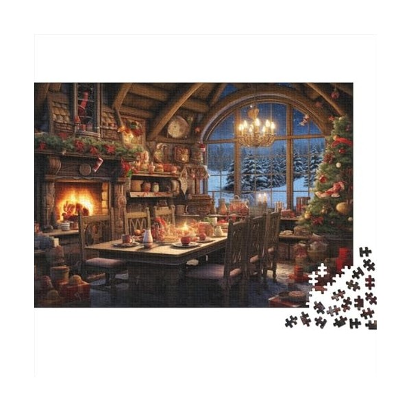 Christmas Puzzle 1000 Pièces Adulte Counting Cabins Puzzle Salon Mur Art Creative Graffiti Hdpictures Décor À La Maison 1000p