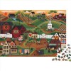 Amish Folk Quilt Village Puzzle Adulte 1000 Pièces Animal Art Puzzle Classique Kit De Bricolage Jouet en Bois Cadeau Unique D
