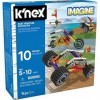 KNex Imagine 45510 10 Model Beginner Fun Fast Vehicles Building Set, Construction Toys for Sensory Play, 96 Piece Stem Learn