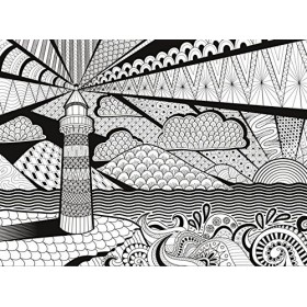 Clementoni - 35052 - 3D Colour Therapy Puzzle - Latarnia - 500 - Pièces