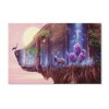 Puzzles Enfants Adultes 1000 Pièces，Lézard Vert, Bokeh，Artisanat Cadeau Famille Puzzle Classique 3D Puzzle Jouet en Bois Cade