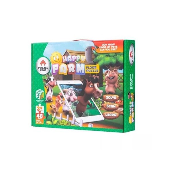 Profit Puzzle Animal 3D - Puzzle 4D pour Enfants, Faites Le Puzzle, Choisissez lanimal de la Ferme Que Vous préférez et il p