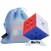 Oostifun Gobus MoYu Super RS3M 2022 Maglev Ball Core Version 3x3 Speed Cube Professional Autocollant Less Magic Puzzle Cube a