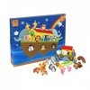 Orange Tree Toys Calendrier de lAvent 2022 en bois pour enfants de 1 an, tout-petits, garçons, filles – Figurines danimaux 