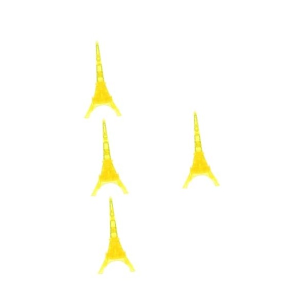 4 Ensembles Blocs de Construction de la Tour Eiffel Figurine Tour Eiffel Puzzles 3D pour Adultes énigmes Jouet Adulte Casse-t