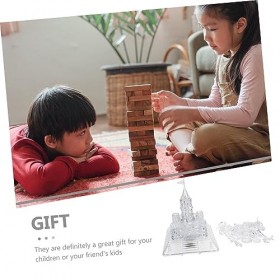 1 Jeu Casse-tête du château de Cristal Puzzle 3D pour Adultes Jouets de Sport pour Enfants Jouet Adulte scie sauteuse Puzzle 