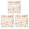 ifundom 1 Ensemble De 34 Puzzles pour Enfants Décoration De Meubles Jouet Éducatif Accessoires De Meubles Assemblés Puzzle 3D