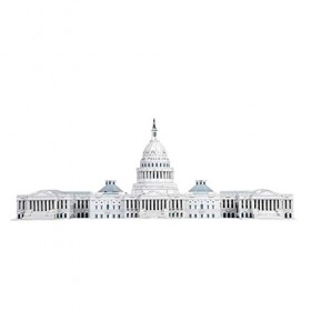 COUYY Puzzle 3D à monter soi-même - Grand modèle de construction - Puzzle 3D - Modèle Capitol