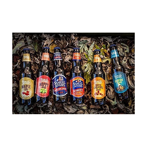 YANCONG Puzzles Classiques 500 Pièces, Puzzle 3D,Bouteilles De Bière Colorées sur Les Feuilles Tombées Puzzle 52X38Cm