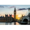 YANCONG Puzzle 500 Pièces, Puzzle 3D, Big Ben Et Westminster Bridge, Coucher De Soleil De Londres