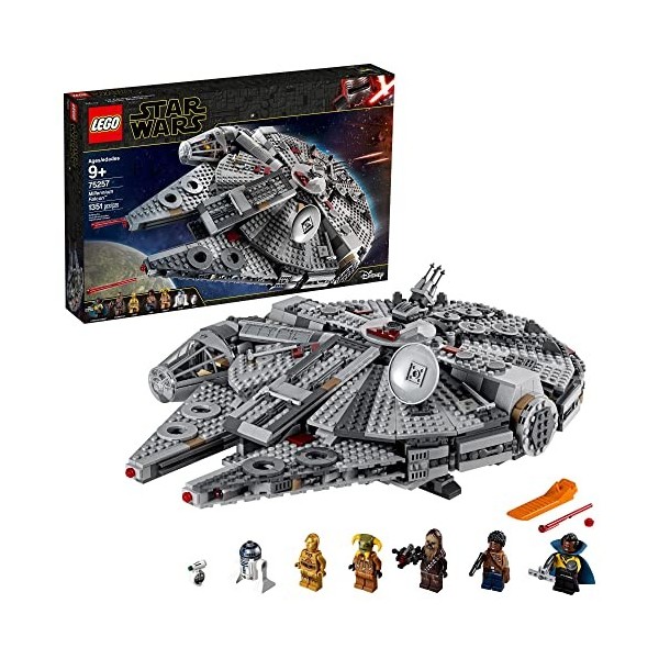 LEGO Star Wars: The Rise of Skywalker Millennium Falcon 75257 Starship Model Building Kit and Minifigures, New 2019 1,351 Pi