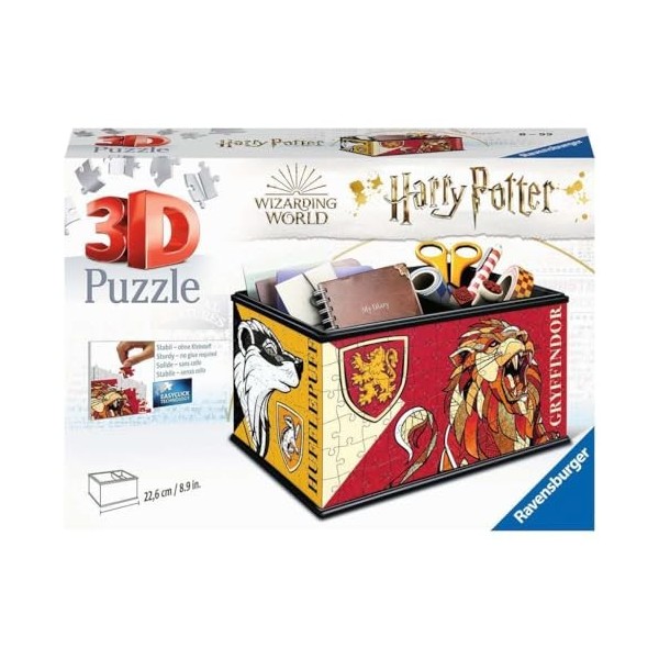 Ravensburger - Puzzle 3D Boite de rangement - Pot à crayons - Harry Potter - A partir de 8 ans - 216 pièces numérotées à asse