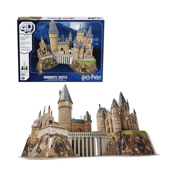 4D Build Build-4D, Château de Poudlard 209 pièces | Cadeaux Harry Potter | Décoration de Table | Jouets de Construction | Puz