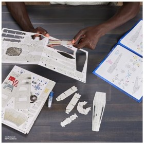 4D BUILD - Puzzle 3D STAR WARS - Maquette Star Wars 160 Pièces - X-Wing Inspiré de la Saga - Puzzle Adulte et Jeu de Construc