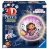 Ravensburger - Puzzle 3D Ball illuminé - Gabbys Dollhouse - A partir de 6 ans - 72 pièces numérotées à assembler sans colle 