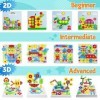 Jouet Enfant 3 Ans Jeux de Société STEM Kit Mosaique Puzzle 3D Construction 223 Pcs Educatif pour Bricolage Jouet Fille Garco