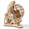 ACROPAQ - Globe Puzzle 3D - Kit de Maquette Bois 3D - Pas Besoin de Colle - Puzzle Adulte 3D Bois - Mecapuzzle - Puzzle 3D en