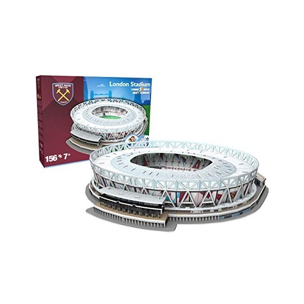 NANOSTAD West Ham Uniteds London Stadium 3D Puzzle, Multi Coloured