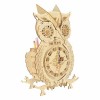 Cuteefun Maquette en Bois a Construire pour Adulte, Puzzle 3D Horloge Hibou Trousse à Crayons Puzzle en Bois en 3D à Monter, 