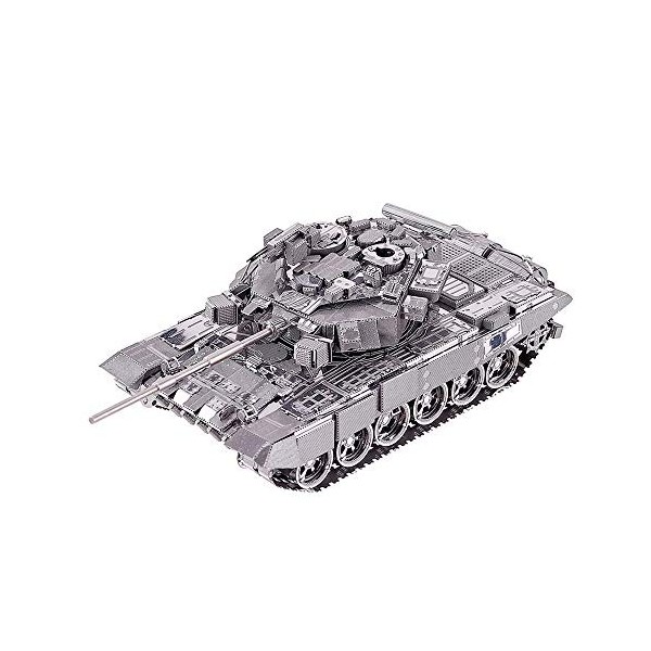 Piececool Kit de modélisme en métal 3D pour adultes – Char russe T-90A Puzzle 3D en métal idéal pour Noël et le Nouvel An pou