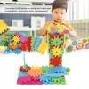 81PCS Blocs de Construction Jouet DIY Roue Dentée Drôles Briques Engrenages Électrique Puzzle 3D Motorisé Plastique Jouets Ed