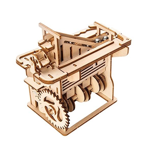 Puzzle en bois 3D - Modèle mécanique - Puzzle en bois - Kit de modélisme solaire - Construction artisanale - Jeu éducatif - J