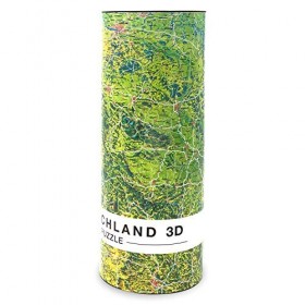 Extragoods Carte de lAllemagne en 3D, puzzle de 1000 pièces, puzzle de 66 x 45 cm.