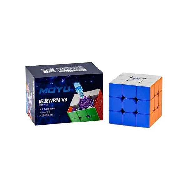 Oostifun OJIN MoYu WEILONG WRM V9 M Maglev Version à Suspension magnétique 3x3 m Cube Smooth Puzzle Double système de réglage