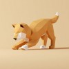 Shiba INU Rouge，Yona DIY Papercraft kit, Chien de papier, Décoration，Décoration dintérieur, trophée de papier, cadeau, Origa