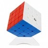 Oostifun Gobus Yongjun MGC Cube Magique 4x4x4 M Cube Magique Multicolour Stickerless Puzzle Jouets avec Support Cube