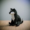 Shiba INU Noir，Yona DIY Papercraft kit, Chien de papier, Décoration，Décoration dintérieur, trophée de papier, cadeau, Origam