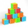 Vdealen Speed Cube Magique 3x3x3 Cube de Vitesse, 2.2 Pouce sans Autocollant Magic Cube pour Débutants et Utilisateurs Avancé