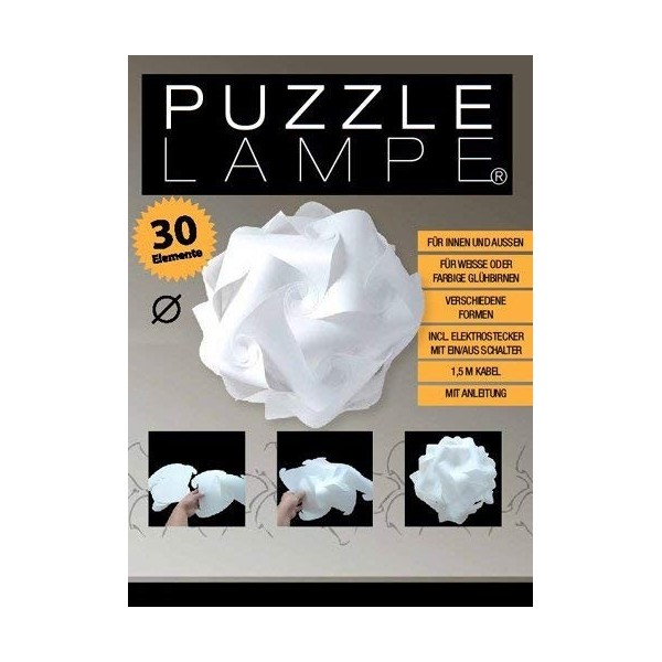 Lampe puzzle taille XL dans un coffret cadeau