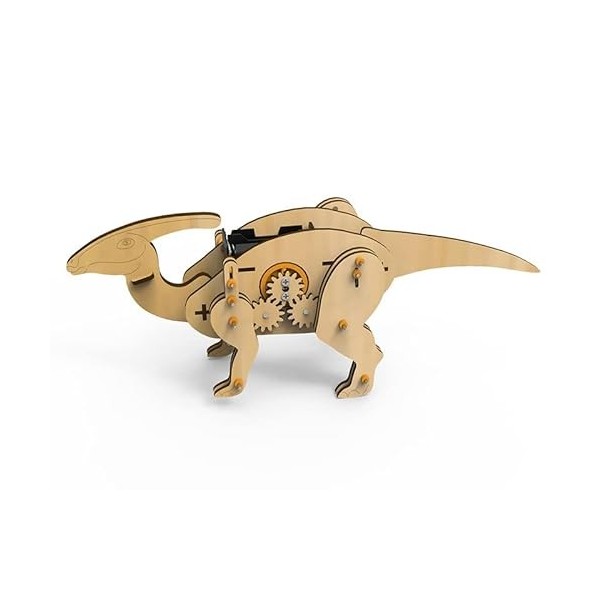 STEM Kit de dinosaures mécaniques pour enfants de 8, 9, 10, 11, 12, 13, 14 ans - Jouet mécanique 3D en bois - Cadeau de Noël 