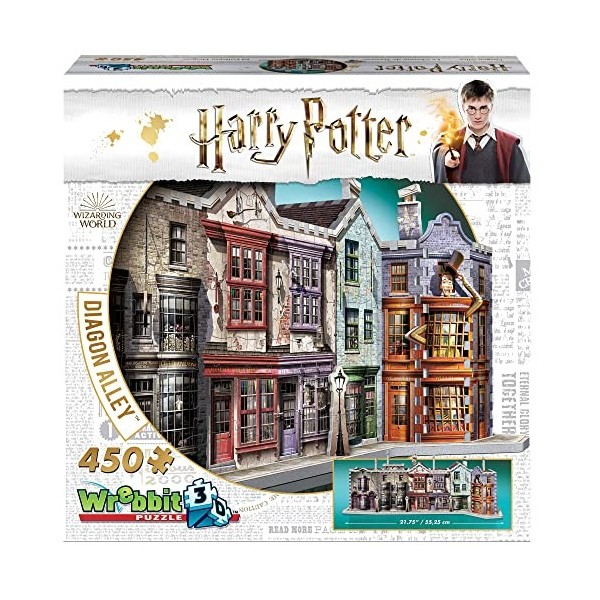 Wrebbit3D , Harry Potter: Diagon Alley 450pc , 3D Puzzle , Ages 14+